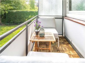 Balkon mit Blick ins Grüne