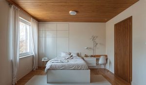 Schlafzimmer mit Gestaltungsbeispiel