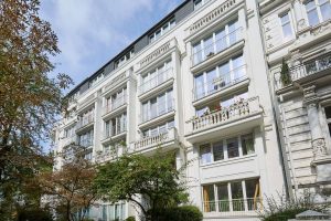 schöne, stilvolle Altbaufassade